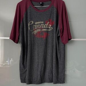 Vancouver Canada Gray and Maroon Men's Tee